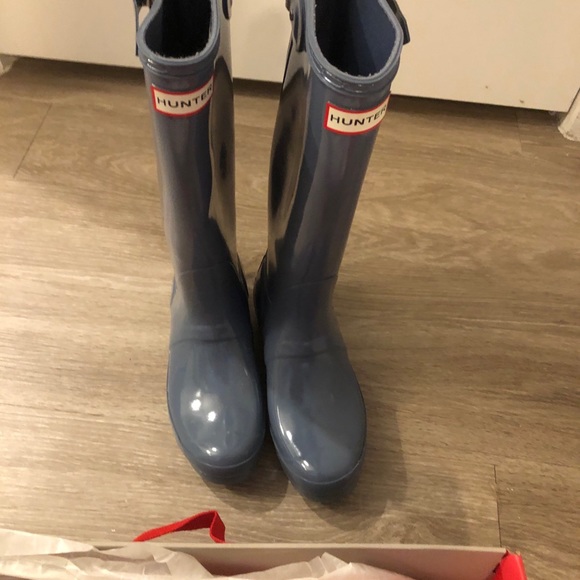Grey tall hunter boots never worn - Picture 3 of 4